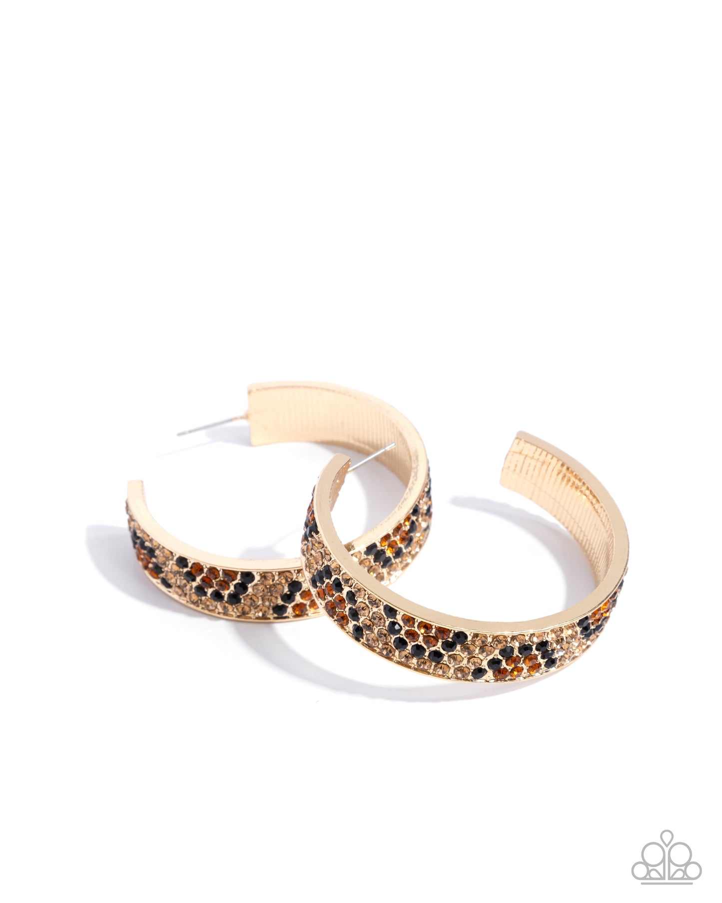 Cheetah Clique - Gold Paparazzi Earrings