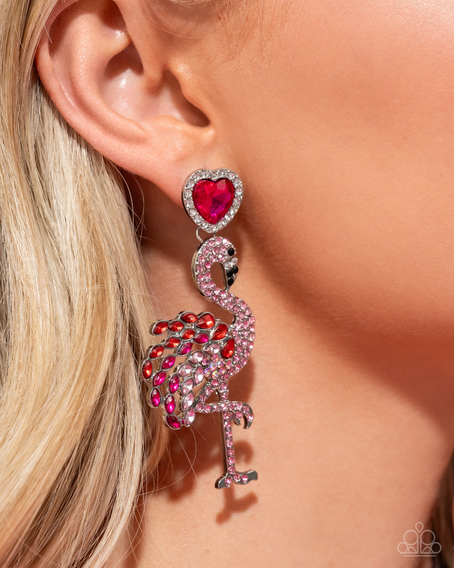 Flamingo Freestyle - Pink Paparazzi Earrings