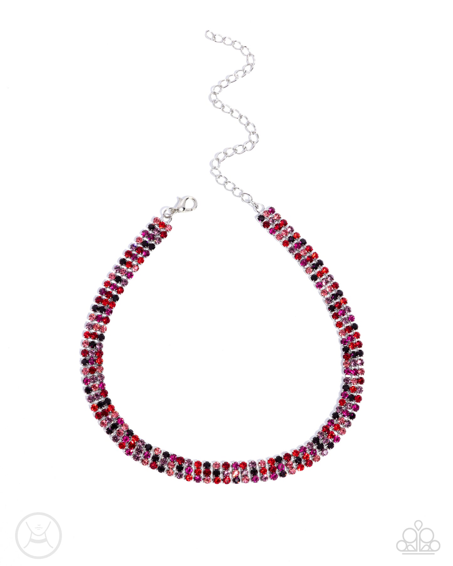 Complete Look - Red Choker and Red Bracelet