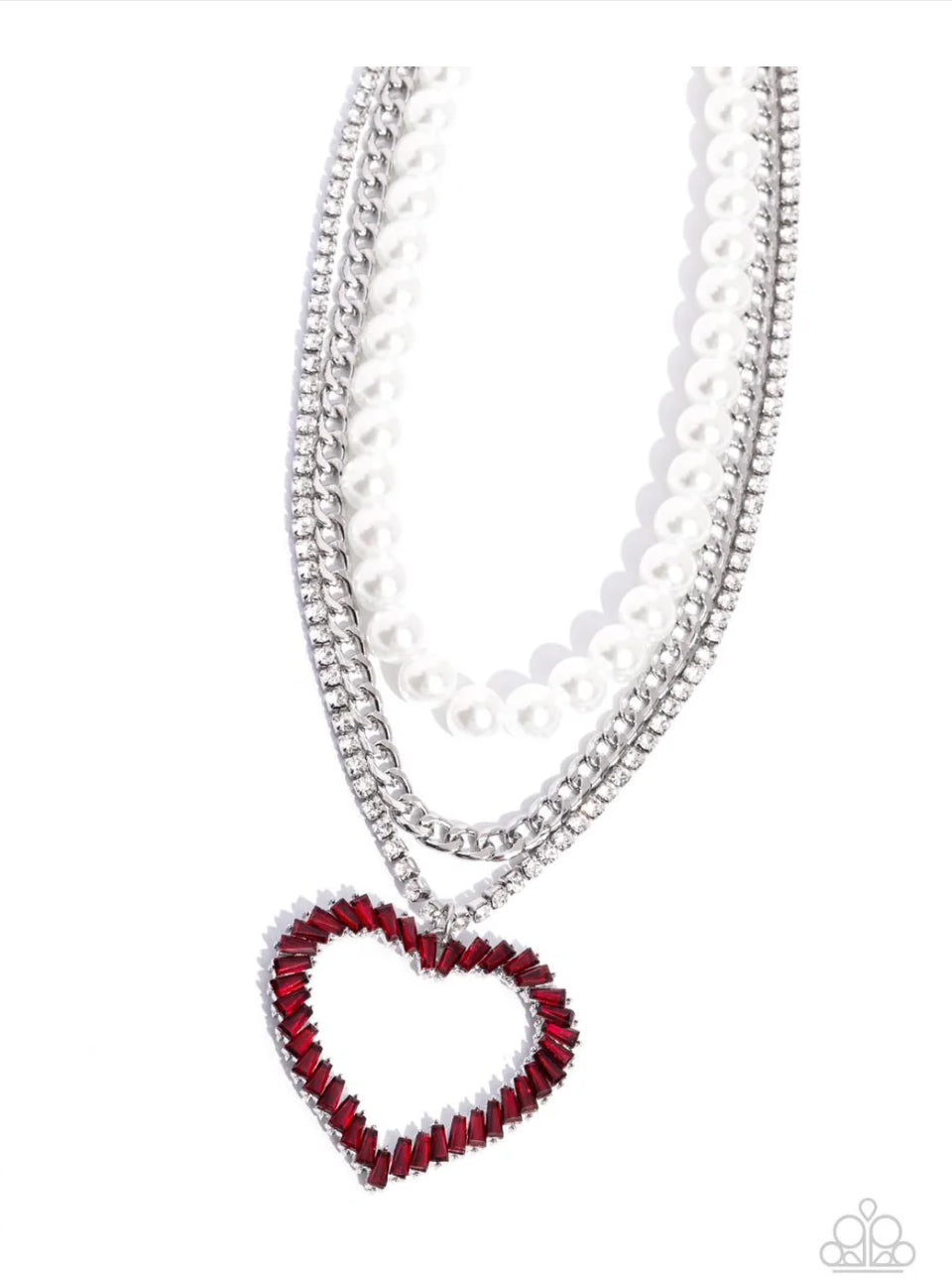 Paparazzi Y2K Year - Red Necklace (2024 Convention Exclusive)