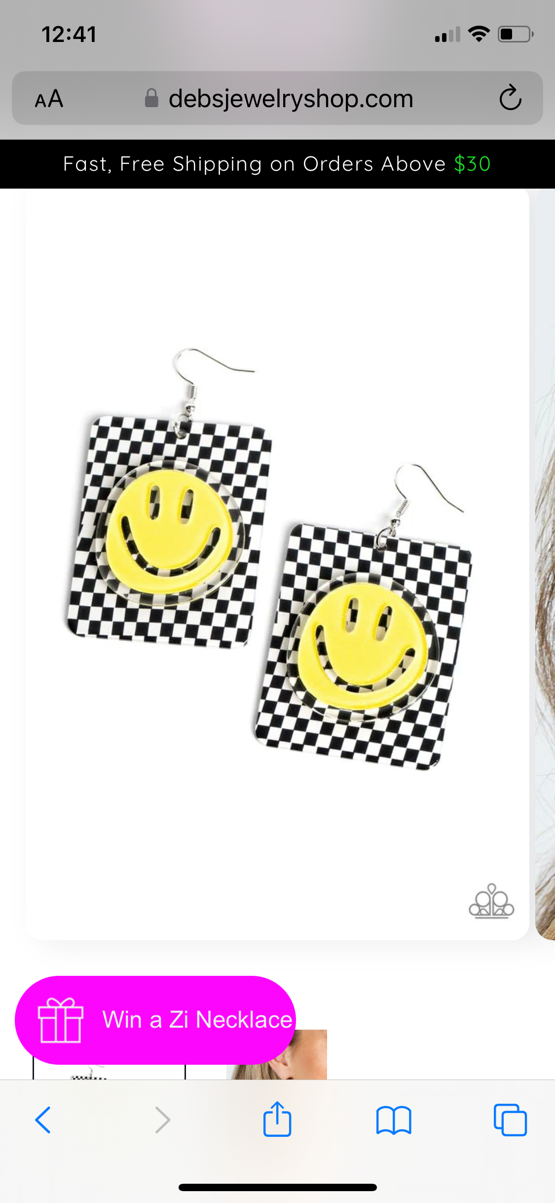 Cheeky Checkerboard - Yellow