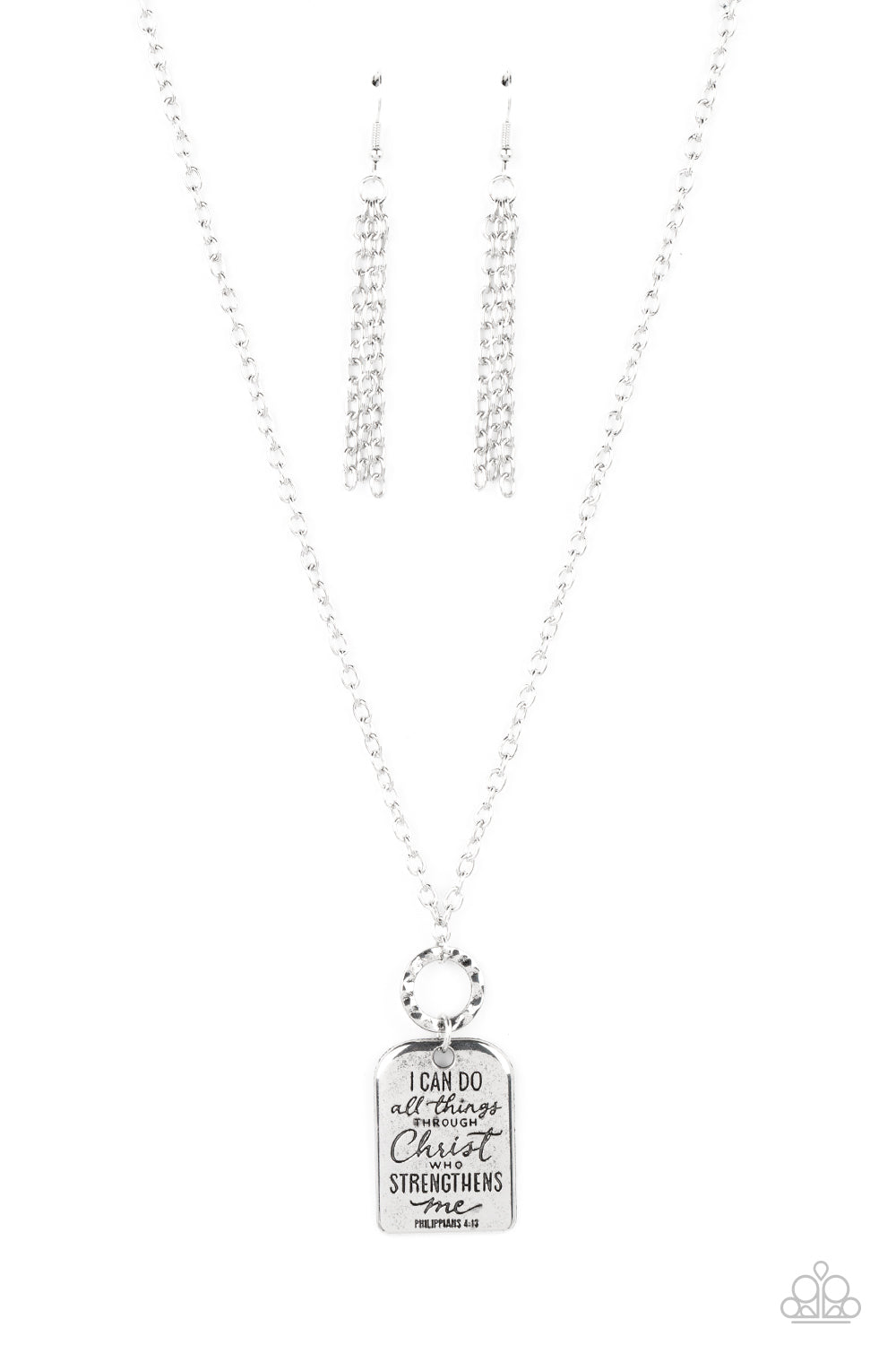 Persevering Philippians - Silver Scripture Necklace