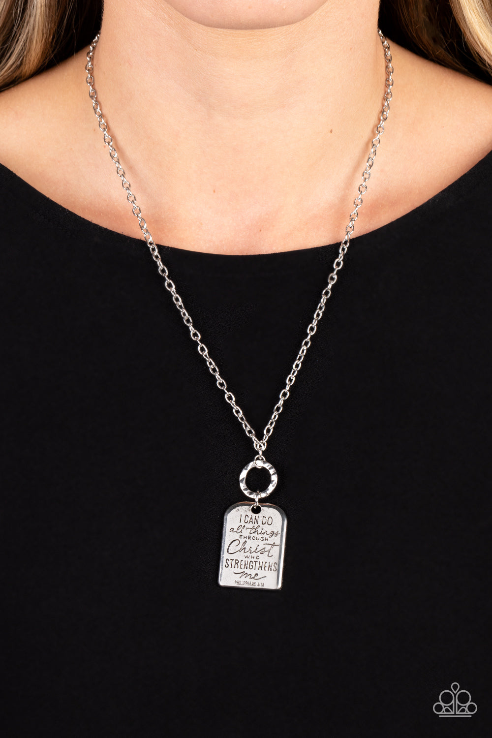 Persevering Philippians - Silver Scripture Necklace