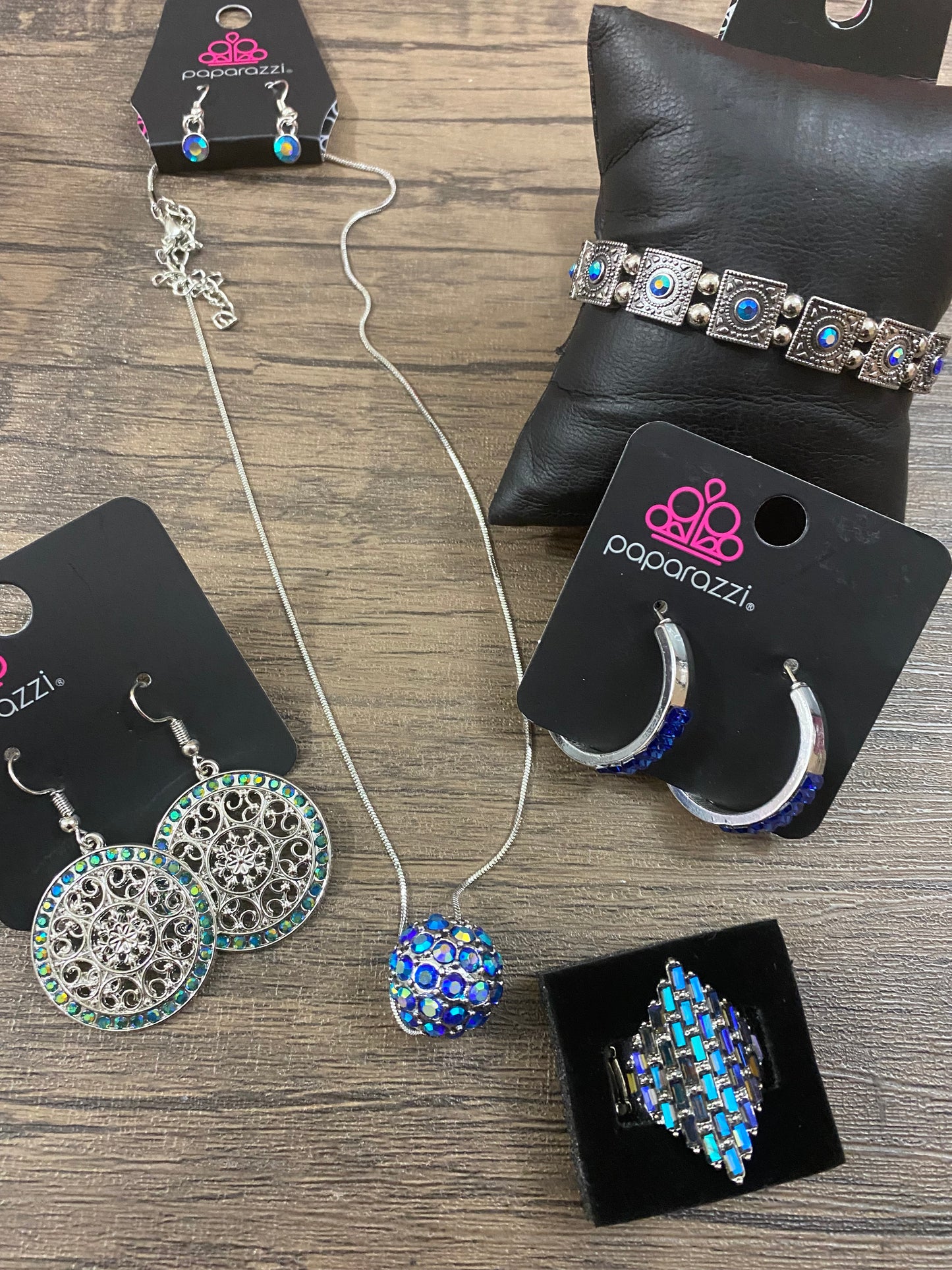 Blue Iridescent Set featuring Come Out of Your Bombshell