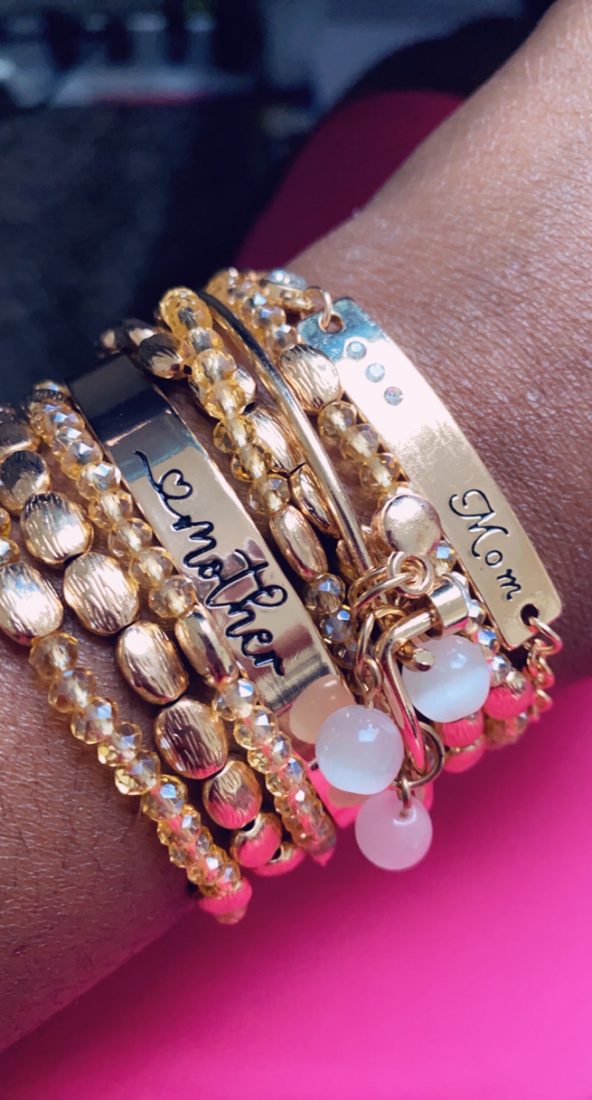 Dani’s Gold Stack 5/29/21 - no brown bracelet