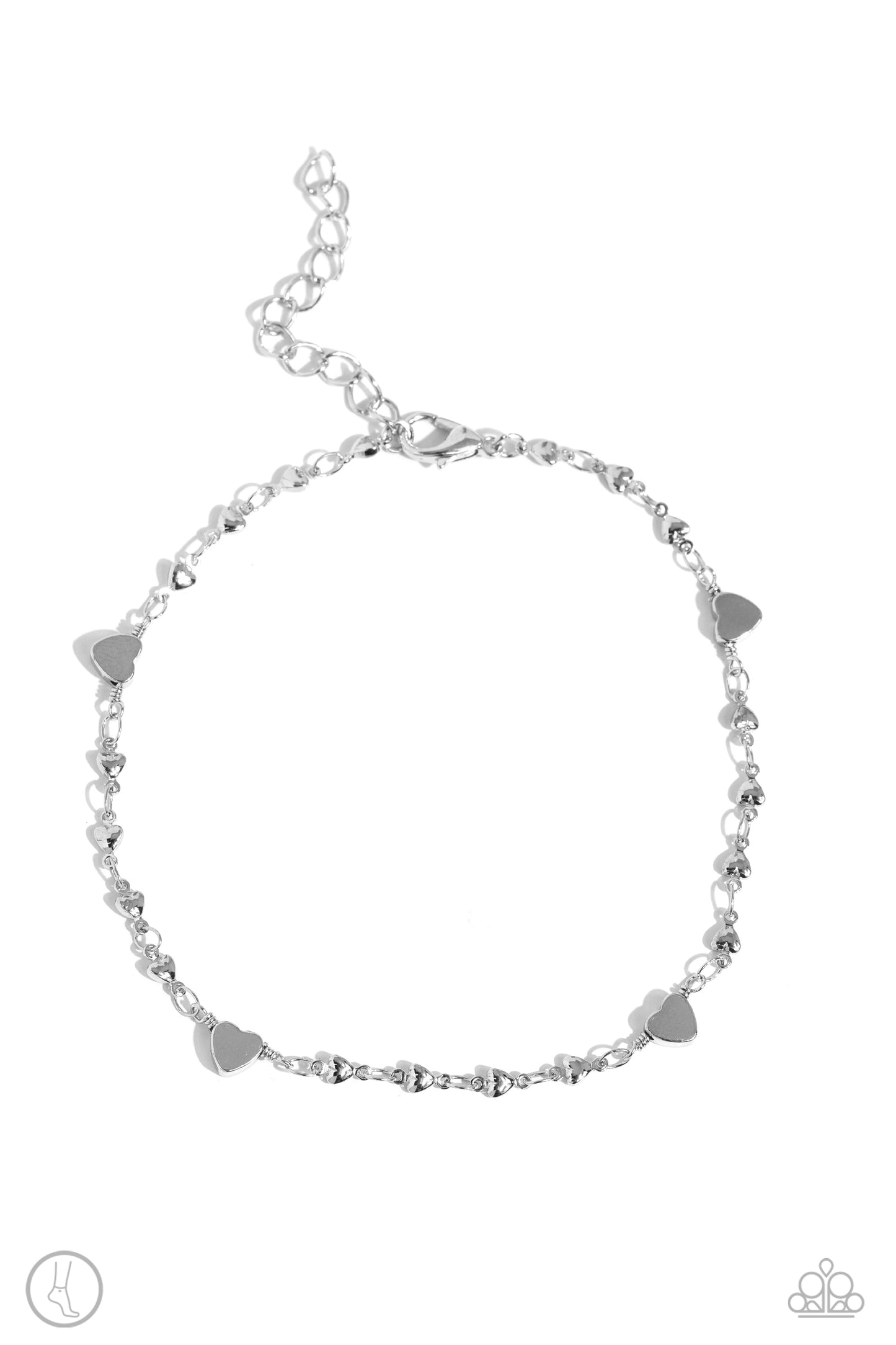 Highlighting My Heart - Silver Anklet