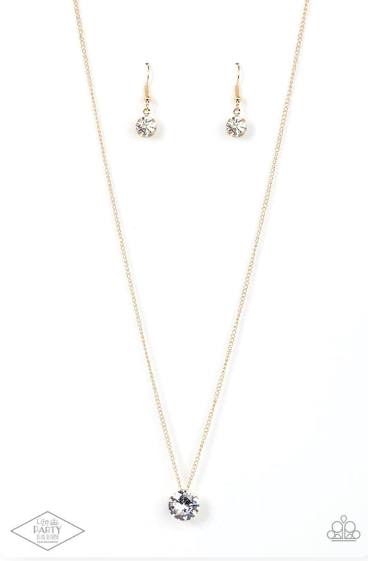 Paparazzi Necklace ~ What A Gem - Gold