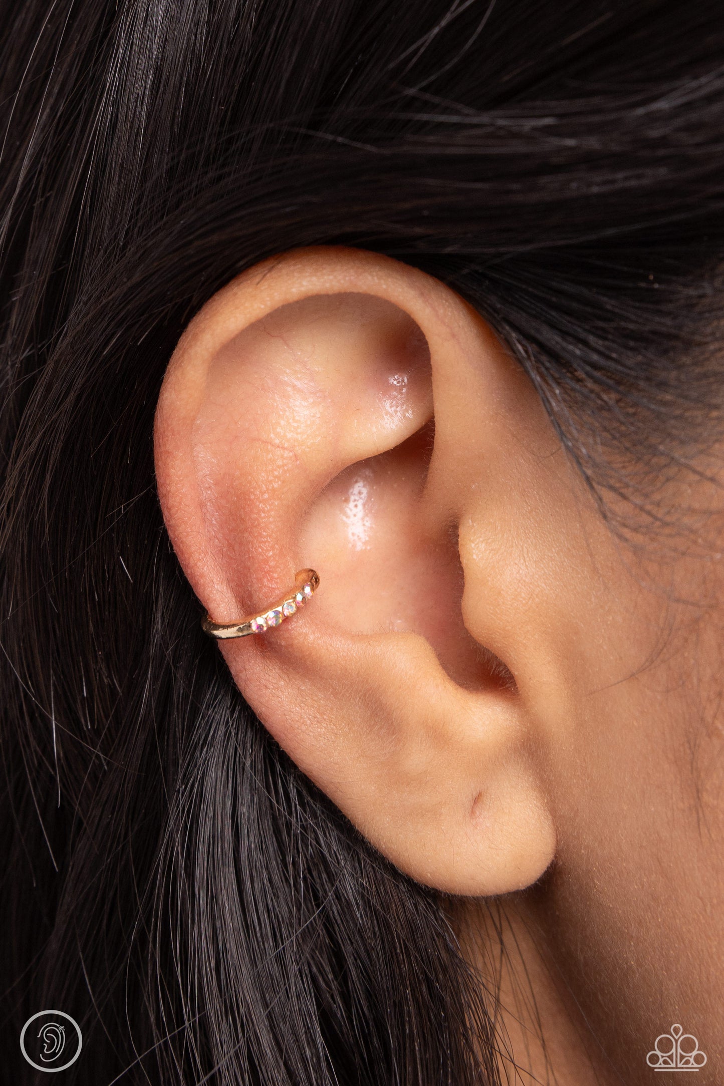 Charming Cuff - Gold Ear Cuff